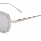 Loewe Eyewear Anagram Metal Sunglasses in Silver 