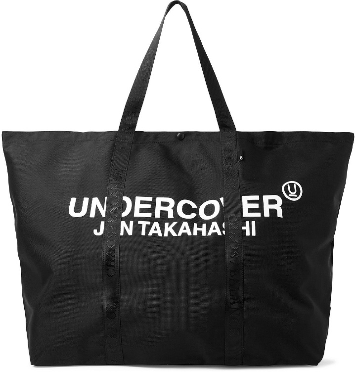 Photo: Undercover - Logo-Print Nylon Tote Bag - Black
