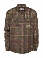 MC2 Saint Barth Technic Fabric Overshirt Chalet With Prince Of Wales Print
