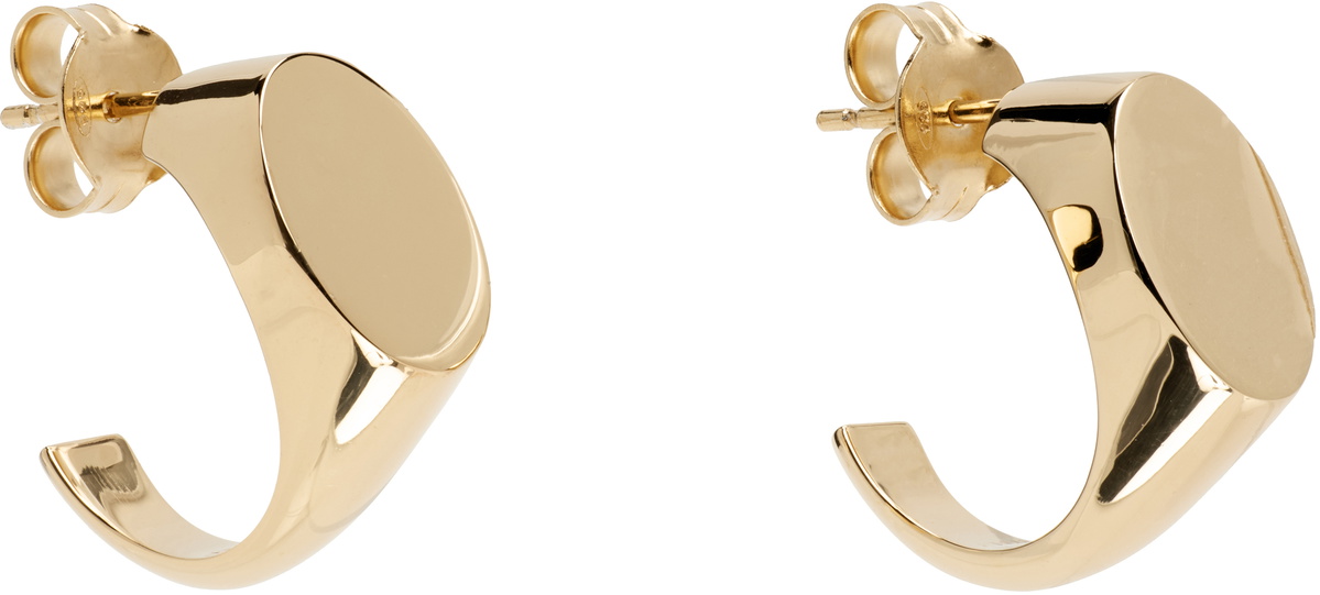 Maison Margiela Logo Reference Signet Earrings