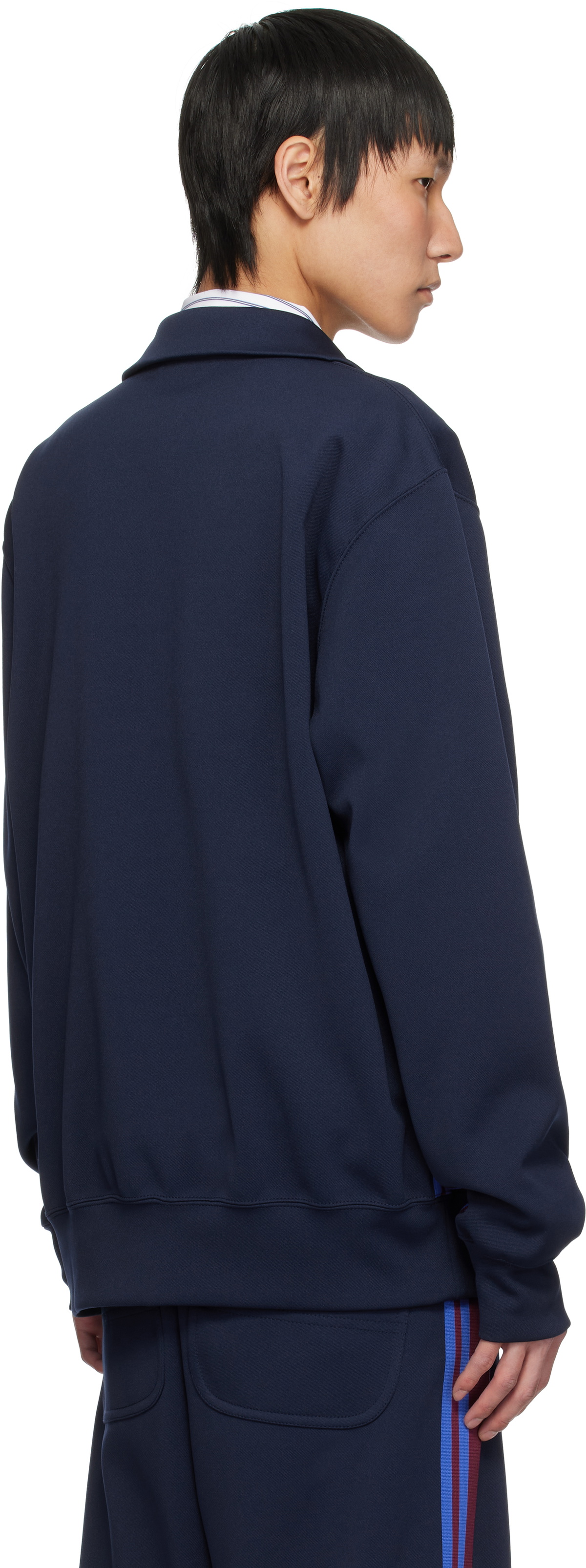 Comme des Garçons Homme Deux Navy Striped Track Jacket
