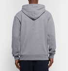 A.P.C. - Michel Logo-Print Loopback Cotton-Blend Jersey Hoodie - Men - Gray