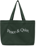 Museum of Peace & Quiet Green Wordmark Tote