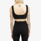 Casablanca Women's Textured Bralette Top in Black
