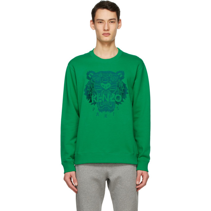 Photo: Kenzo Green Classic Light Tiger Sweatshirt