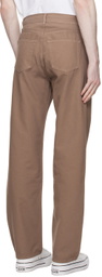 DANCER Brown Five-Pocket Trousers