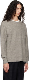 Lady White Co. Gray Raglan Thermal Sweatshirt