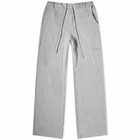 DONNI. Women's Sweater Cargo Pants in Heather Grey