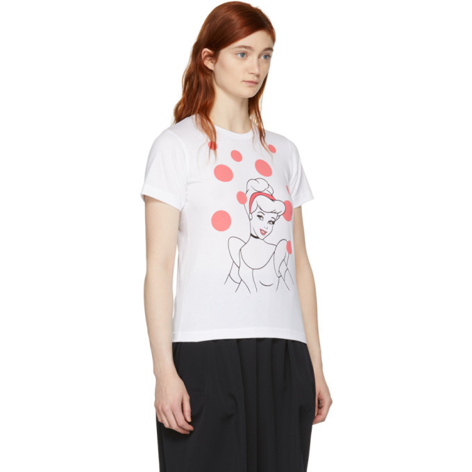 Comme des Garcons Girl White Disney Edition Cinderella T-Shirt  