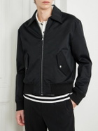 Balmain - Cotton-Blend Jersey Bomber Jacket - Black
