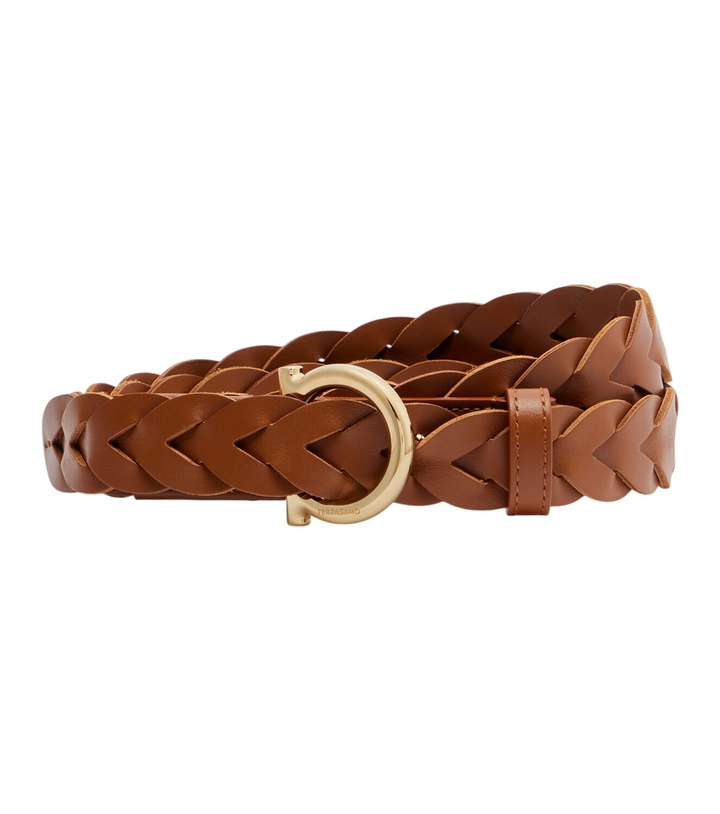 Photo: Ferragamo Gancini braided leather belt