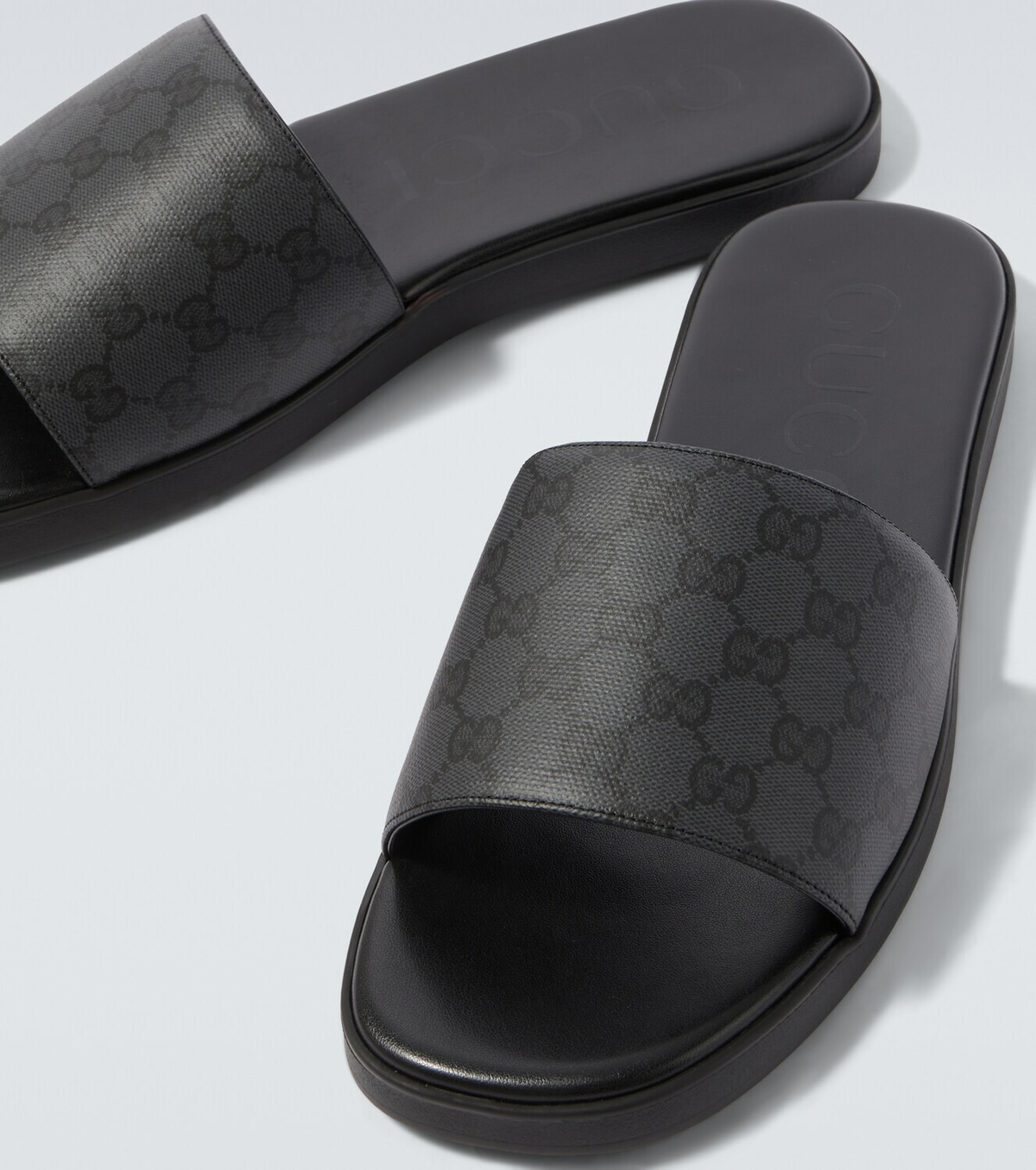 Gucci GG canvas slides