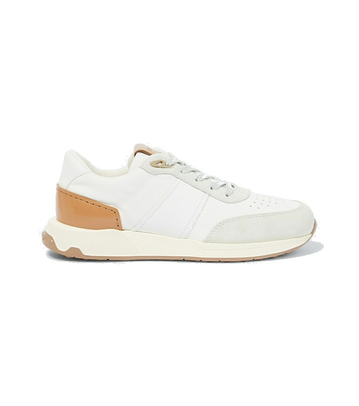 Photo: Tod's Leather and suede low-top sneakers