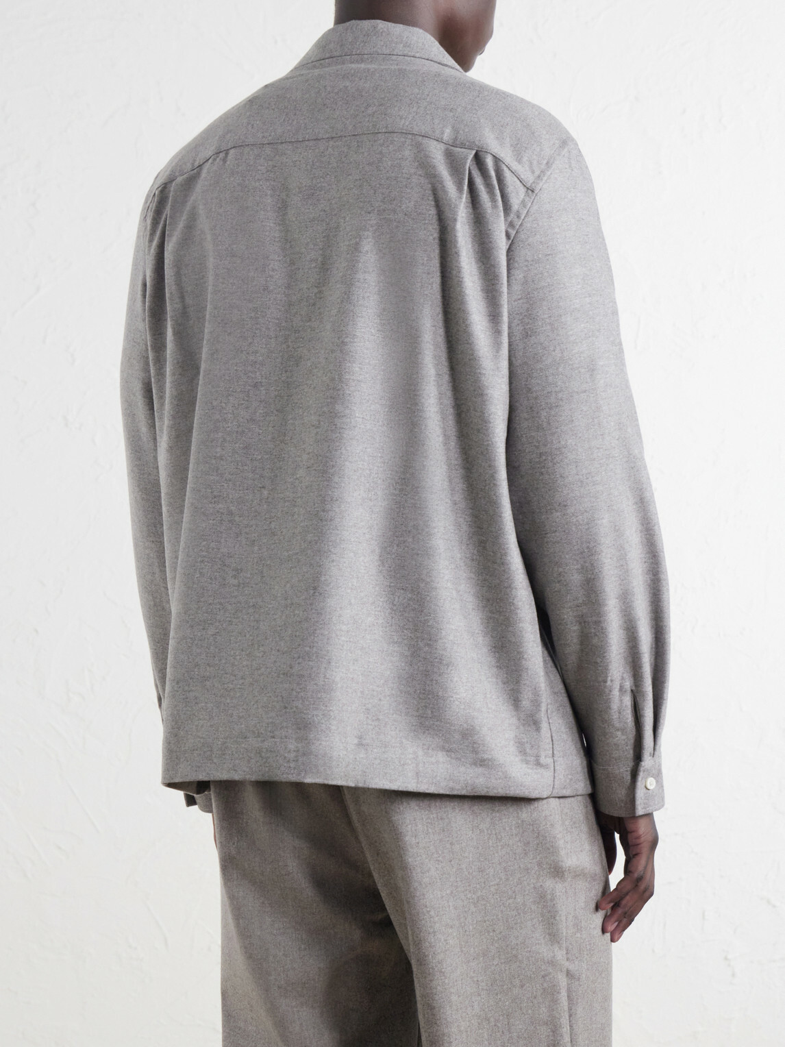 De Bonne Facture - Virgin Wool Overshirt - Gray