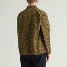 Service Works Men's Patterned Easy Chef Shirt in Brown Leopard