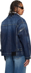 Jean Paul Gaultier Blue Cutout Denim Jacket