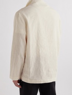 Jacquemus - Vanilla Two-Tone Hemp and Cotton-Blend Half-Zip Jacket - Neutrals