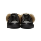 Gucci Black Wool-Lined New Ace Sneakers