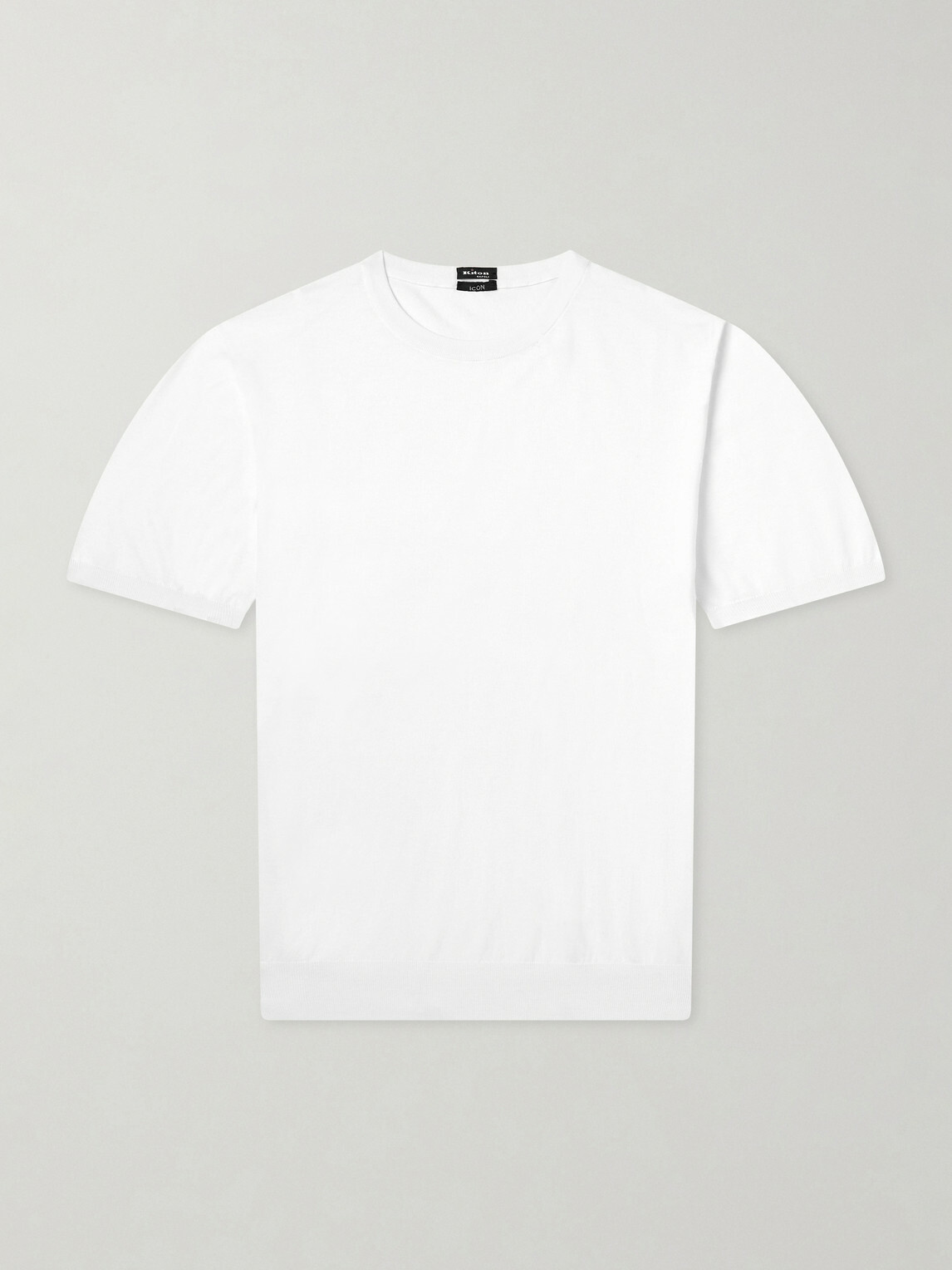 Kiton - Knitted Cotton T-Shirt - White