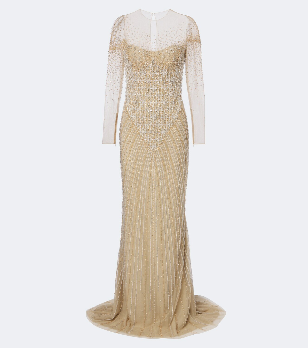 Georges Hobeika Embellished tulle gown
