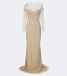 Georges Hobeika Embellished tulle gown