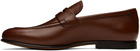 Salvatore Ferragamo Brown Leather Penny Loafer