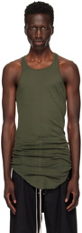 Rick Owens Green Porterville Rib Tank Top