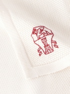 Brunello Cucinelli - Logo-Embroidered Knitted Silk Pocket Square