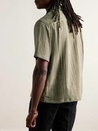 Rag & Bone - Avery Resort Camp-Collar Cotton-Gauze Shirt - Green