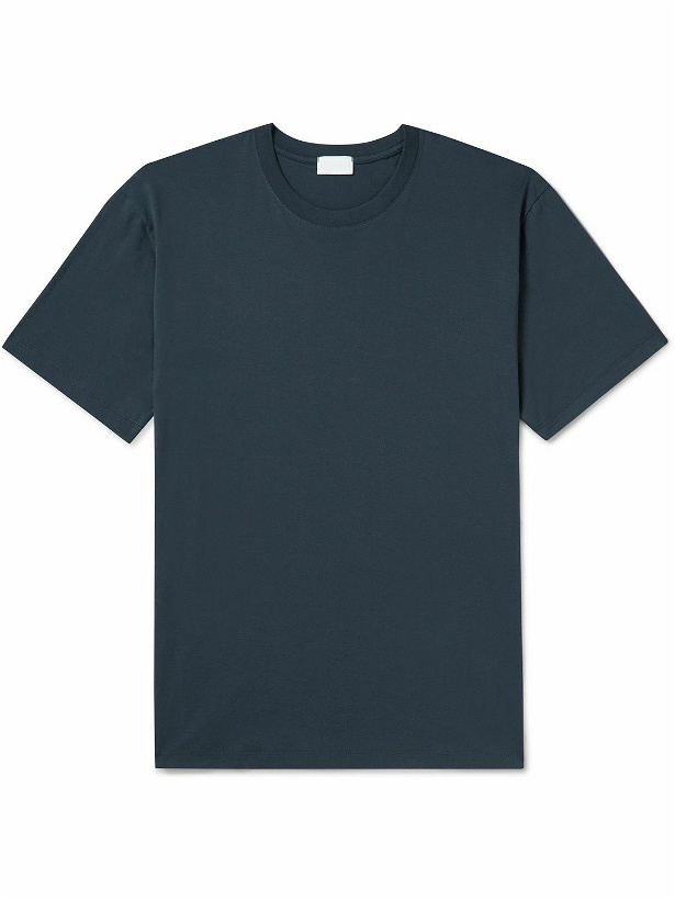 Photo: Handvaerk - Pima Cotton-Jersey T-Shirt - Blue