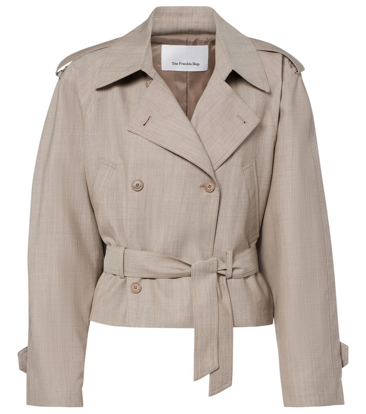 Photo: The Frankie Shop Stan belted wool jacket