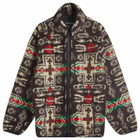 Manastash Men's Chimayo Fleece Jacket in Brown