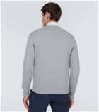 Loro Piana Pearse leather-trimmed cashmere sweater