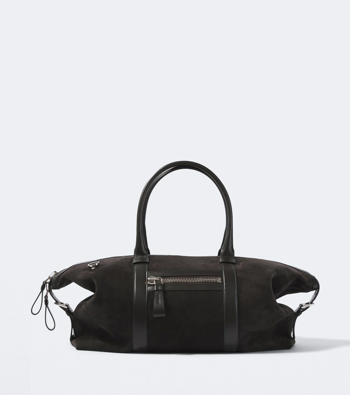 Tom Ford Buckley leather-trimmed suede duffel bag