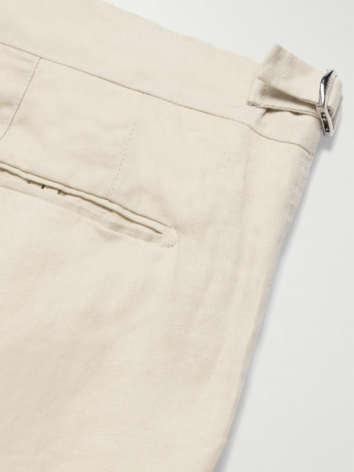 Orlebar Brown - Griffon Tapered Linen Trousers - Neutrals