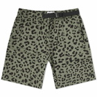 Checks Downtown Men's Ripstop Climbing Shorts in Leopard Print