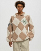 Adish Iota Hand Knitted Collar Jumper Beige - Mens - Pullovers