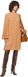 Chloé Pink Tiered Sleeve Minidress