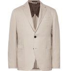 Ermenegildo Zegna - Beige Silk and Linen-Blend Blazer - Men - Beige