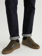 Mr P. - Larry Leather-Trimmed Regenerated Suede by evolo® Sneakers - Brown