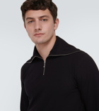 Jil Sander Jersey half-zip sweater