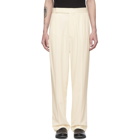 Haider Ackermann Off-White Elastic Waistband Trousers