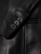 Enfants Riches Déprimés - Florence Double-Breasted Leather Jacket - Black