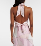 Pucci Occhi silk twill top