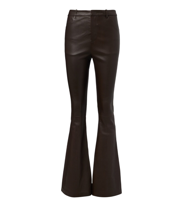 Photo: Vince Leather flared pants