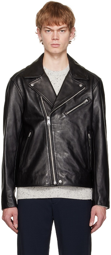 Photo: rag & bone Black Grained Leather Jacket