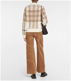 Burberry - Checked wool and cashmere jacket