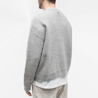 Wooyoungmi Men's Textured Crew Knit in Grey