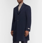 Canali - Wool and Cashmere-Blend Overcoat - Blue