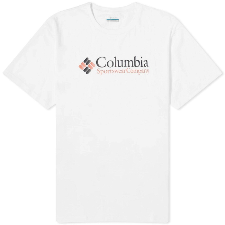 Photo: Columbia Men's Retro Logo T-Shirt in White